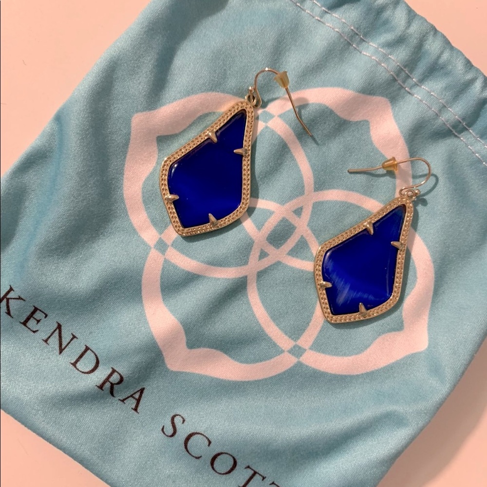 Kendra Scott Alex Earrings - Cobalt Blue